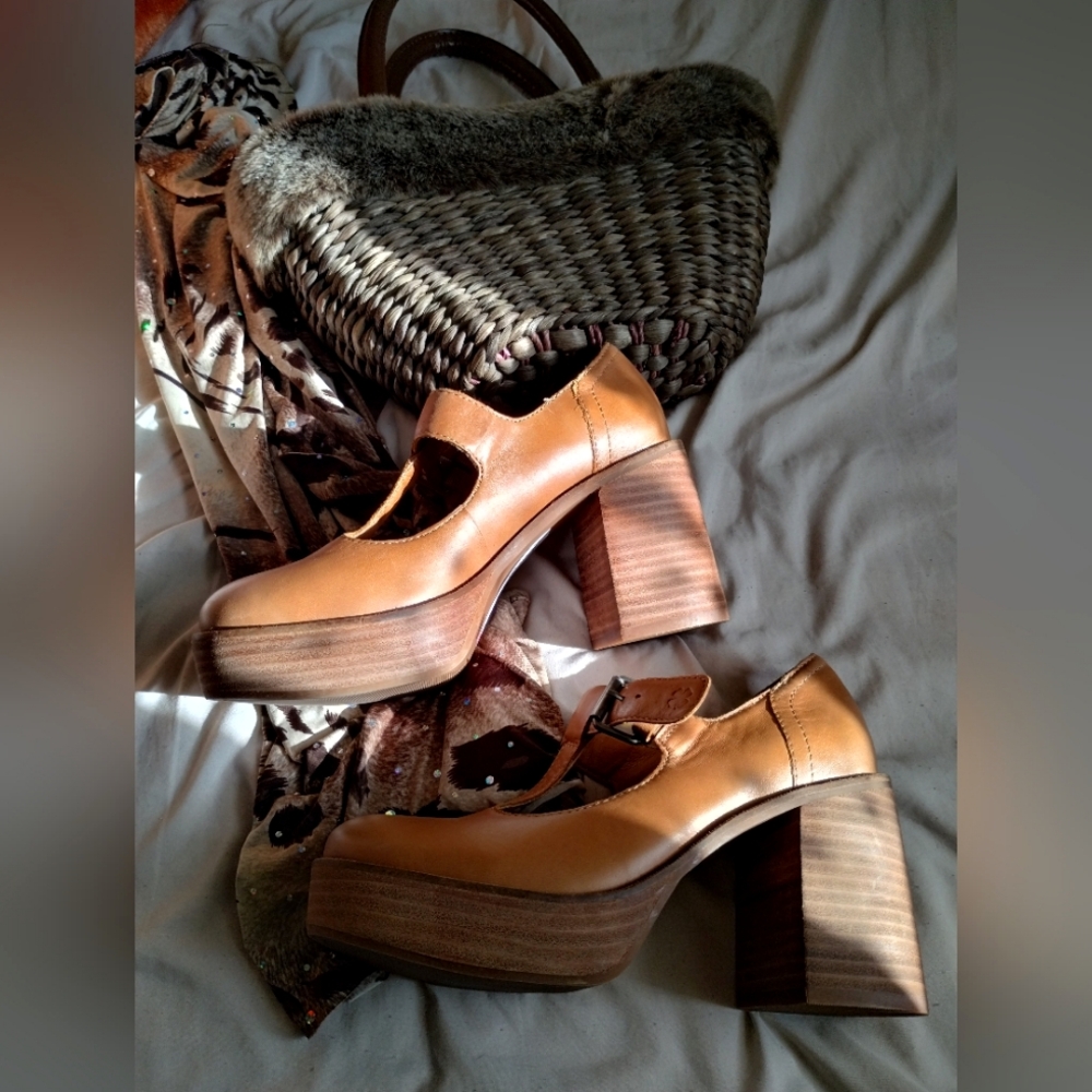 Y2k Bratz Sold DepopChunky Mary Jane Block Heels